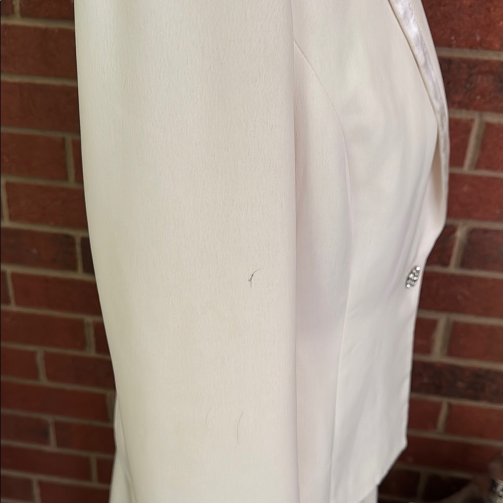 Evan Picone Cream Midi A-line Skirt for Work - Picture 15 of 16